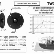 Audax TW025A0: 1 inch Dome Tweeter-1086