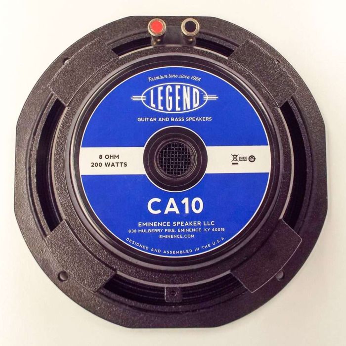 Eminence Legend CA10:  10 inch Bass Guitar Speaker