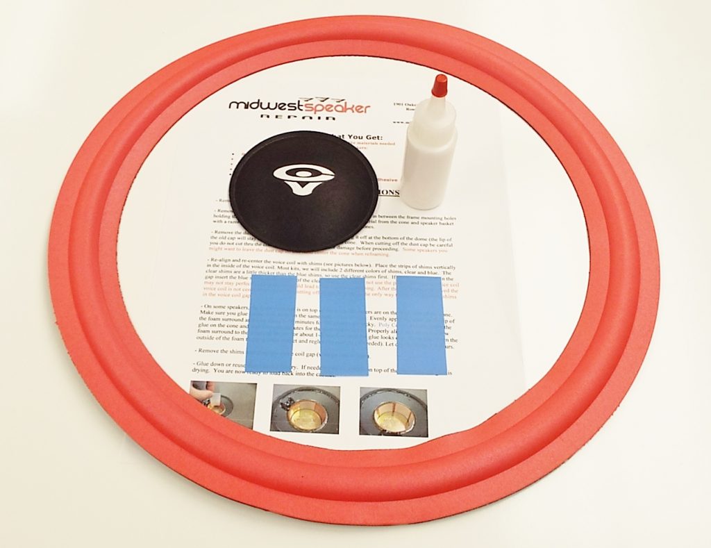 CV Cerwin Vega 12 inch Single Red Refoam Kit (F12-6) | Midwest Speaker