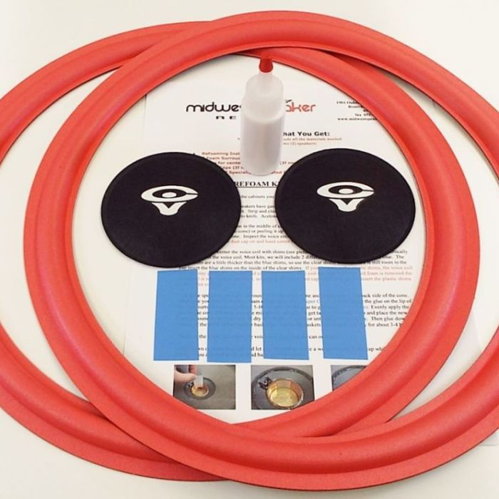 CV Cerwin Vega 15 inch Red Flat Refoam Kit (F15-7)