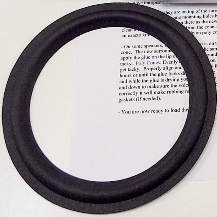 8″ Foam “Filleted” Surround (F8-3)