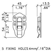 MH-0566 Surface Mount Draw Latch