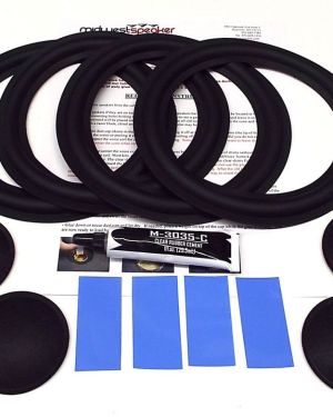 DLK 1 1/2: 8″ Rubber Surround Kit (R8-1) 4 Rubber Surrounds